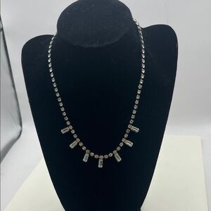 Formal elegant faux diamond necklace bridal